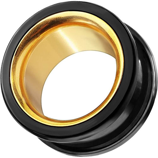 Tunnel Black Gold Internally Threaded