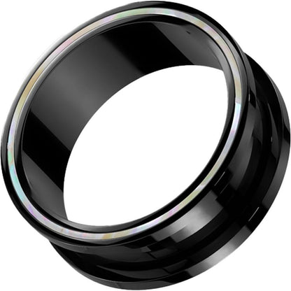 Tunnel Black Mother-of-Pearl Internally Threaded