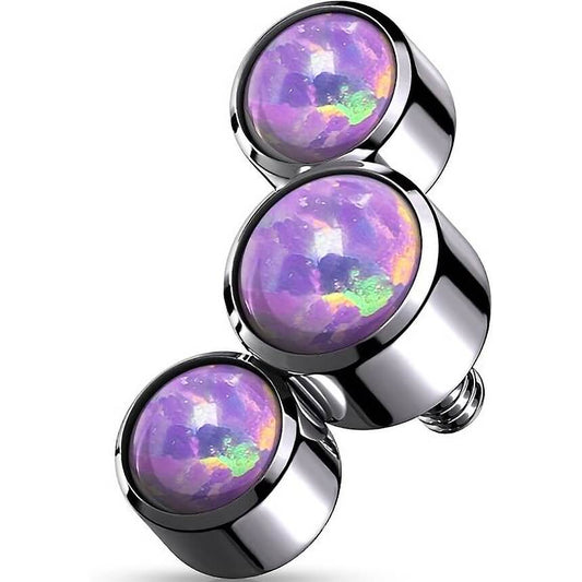 top 3 opal bezel setting Internally Threaded