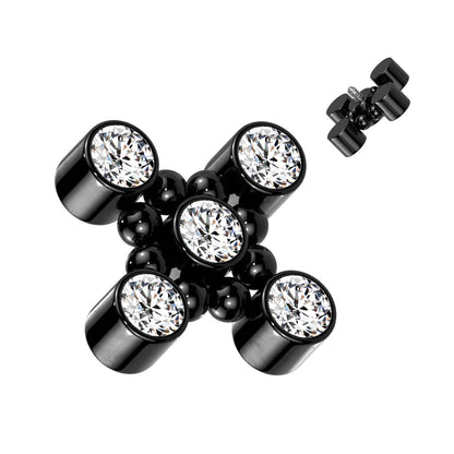 Titanium top cross zirconias and beaded balls Internally Threaded