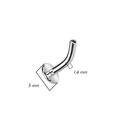 Titane Base Base courbée convexe Enfoncer