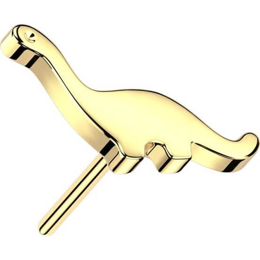 Solid Gold 14 Carat top dinosaur Push-In