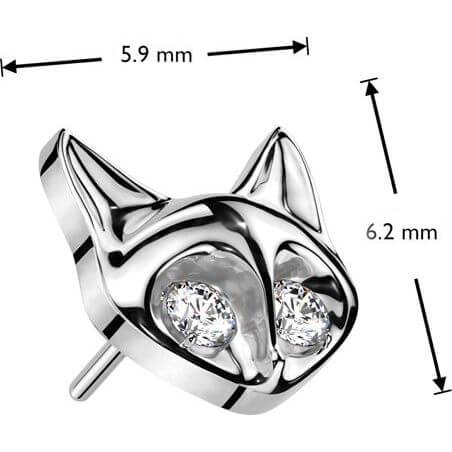 Titanium top cat zirconias Push-In