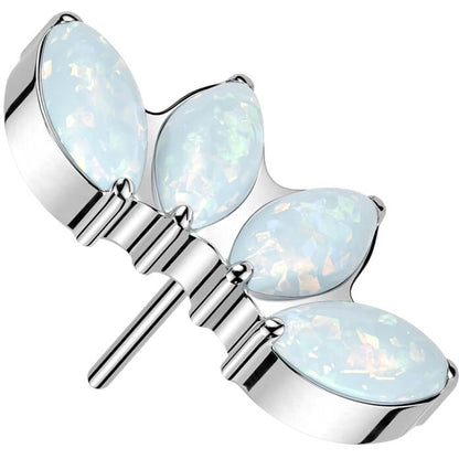 Titanium top marquise cut opal Push-In