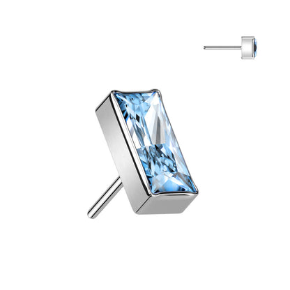 Titanium top rectangular zirconia Push-In