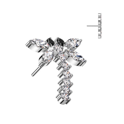 Titanium Top Dragonfly Zirconia Push-In