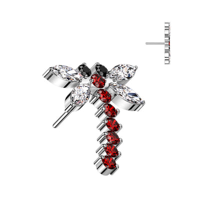 Titanium Top Dragonfly Zirconia Push-In