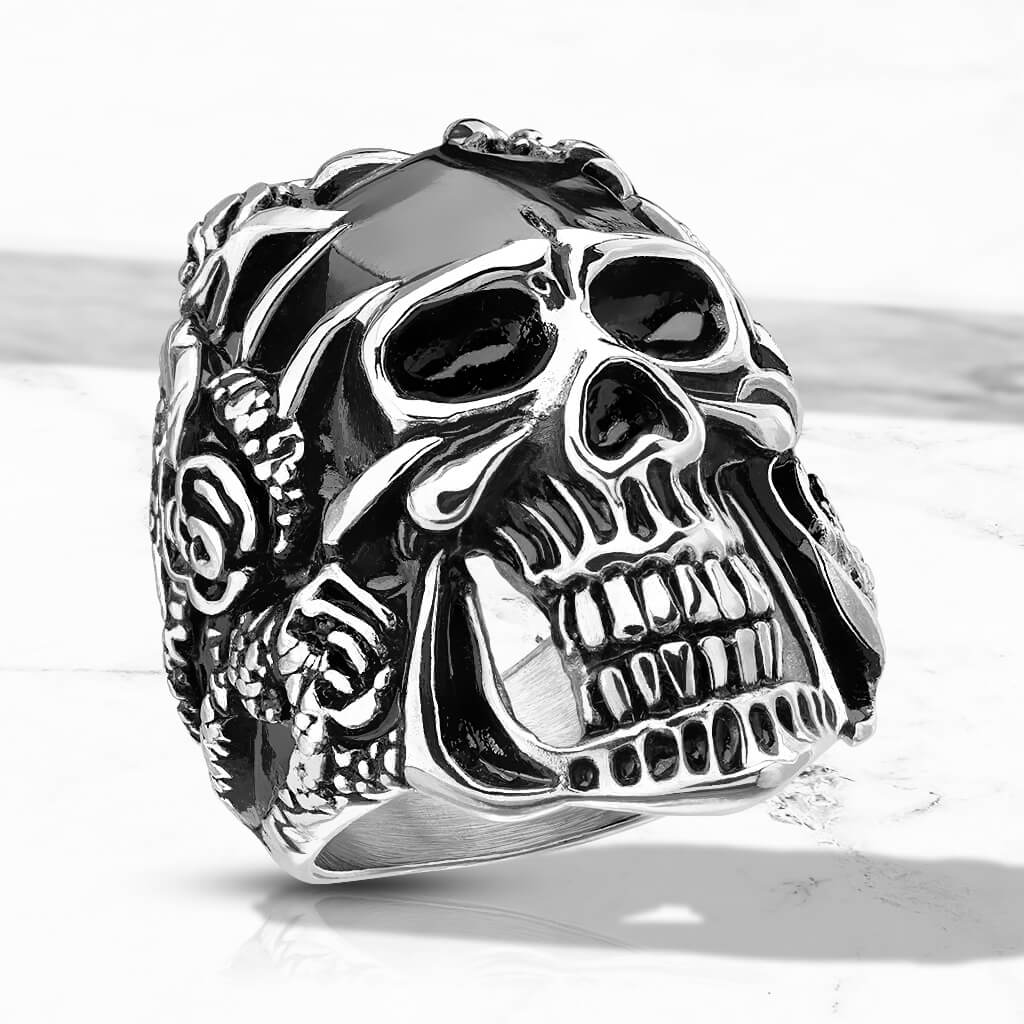 Skull Black Silver