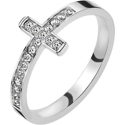 Cross Zirconia Silver