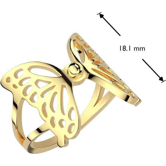 butterfly gold IP coating