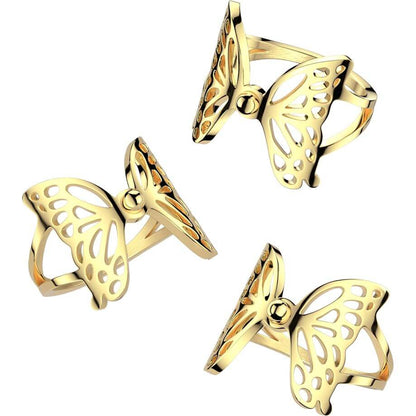 butterfly gold IP coating