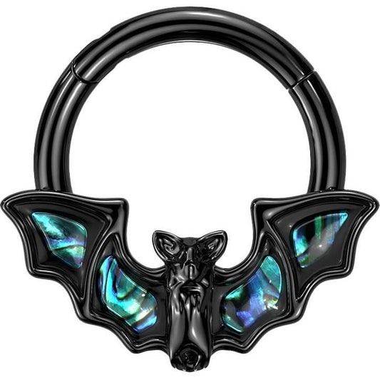 Ring Fledermaus Perlmutt Clicker