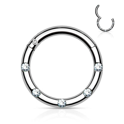 Ring 5 Zirkonia Clicker