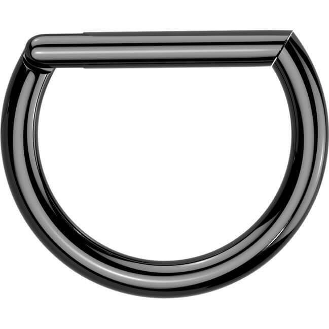 Titanio Anillo Oro plata negro Segment