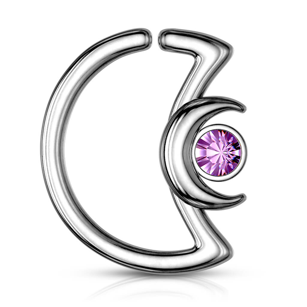 Anillo Circonita lunar Flexible