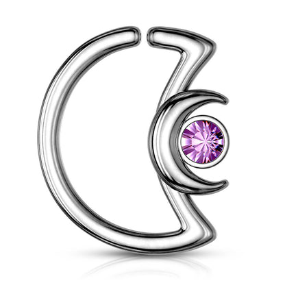 Ring Mond Zirkonia Biegbar