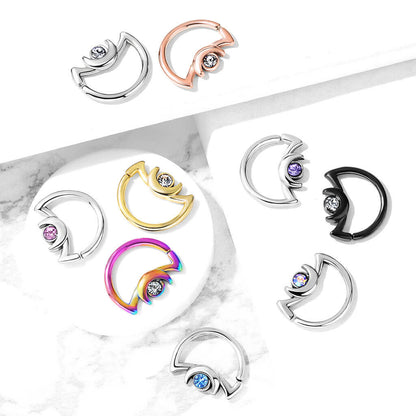 Ring Moon Zirconia Bendable