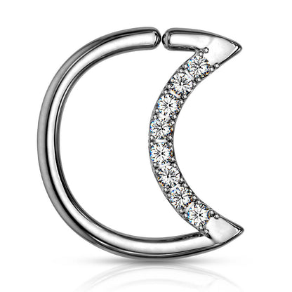 Ring Moon Zirconia Bendable