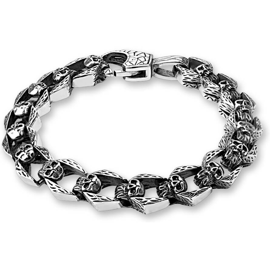 Bracelet Crânes Argent