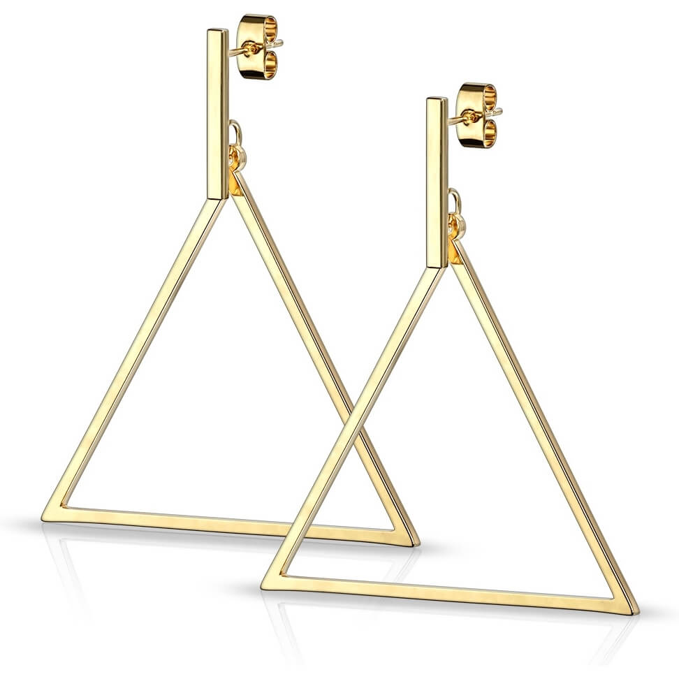 Bouton d'Oreille Pendentif Triangle