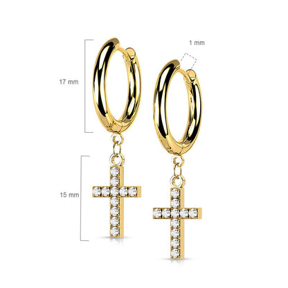 Cross Zirconia dangle Clicker