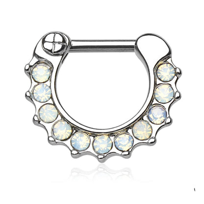 Piercing Septum  Clicker Opale Clicker