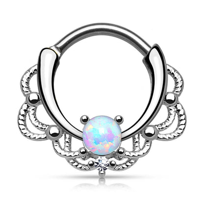 Septum clicker opal srebrny clicker