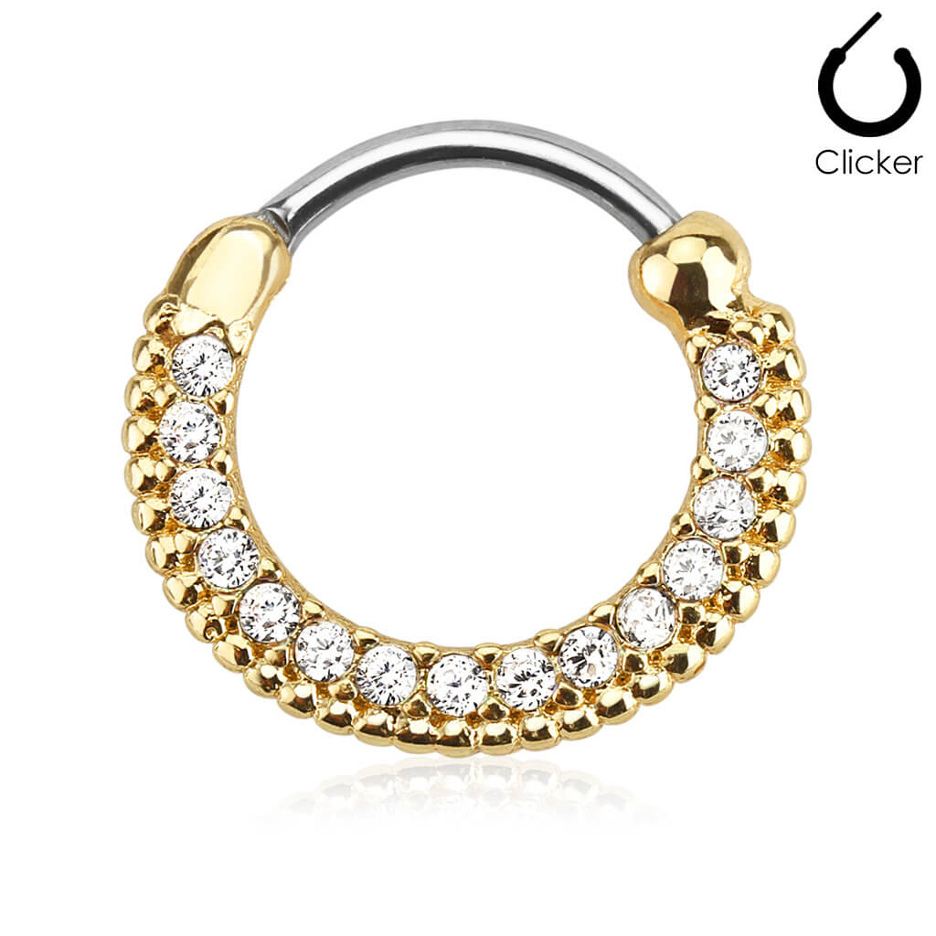 Septum Piercing Clicker Circonita Clicker