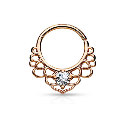 Ring Lutusblume Zirkonia Biegbar