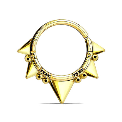 Anello Piercing Borchiato Pieghevole