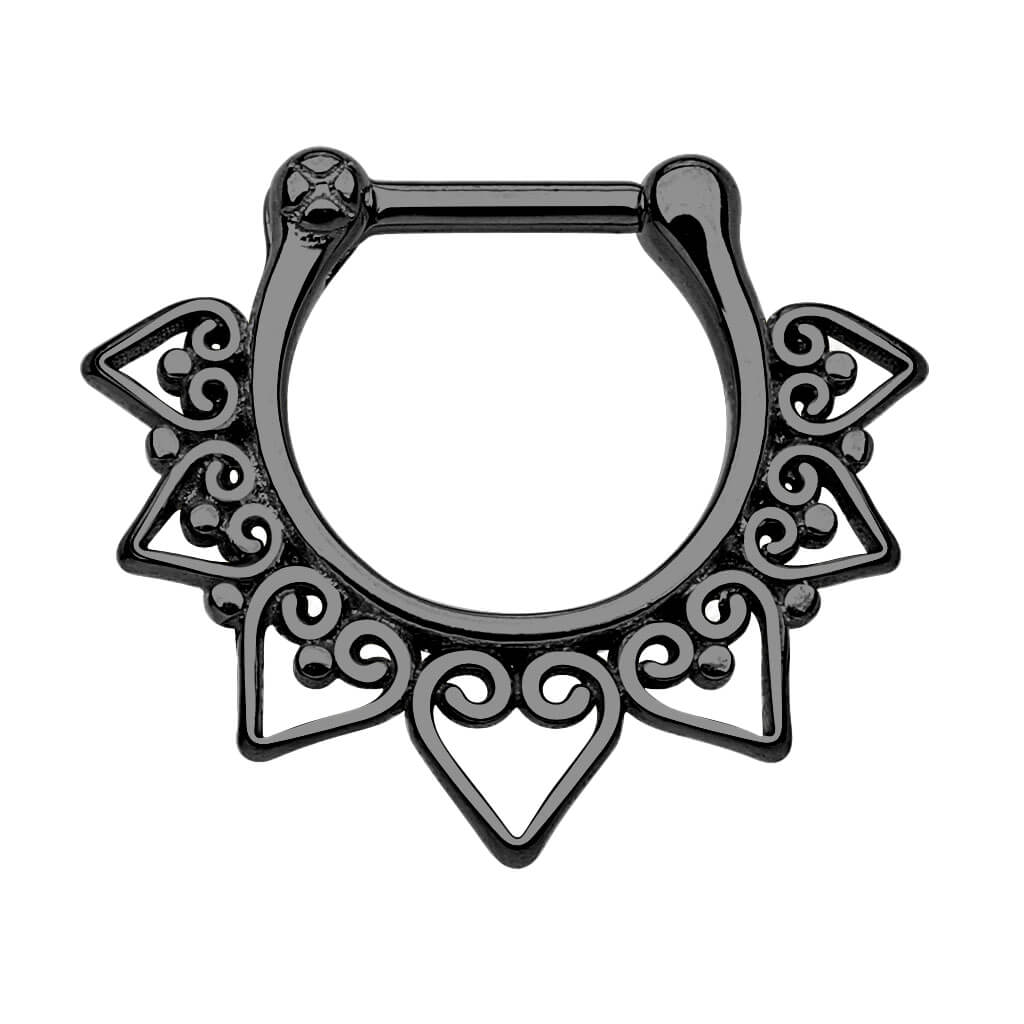 Septum Clicker Coeur Tribal Cliqueur