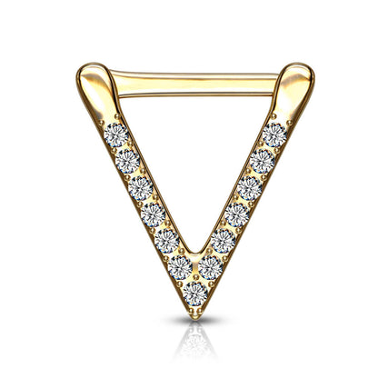 Septum Piercing Clicker Triangle Zirconia Clicker