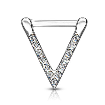 Septum Piercing Clicker Triangle Zirconia Clicker