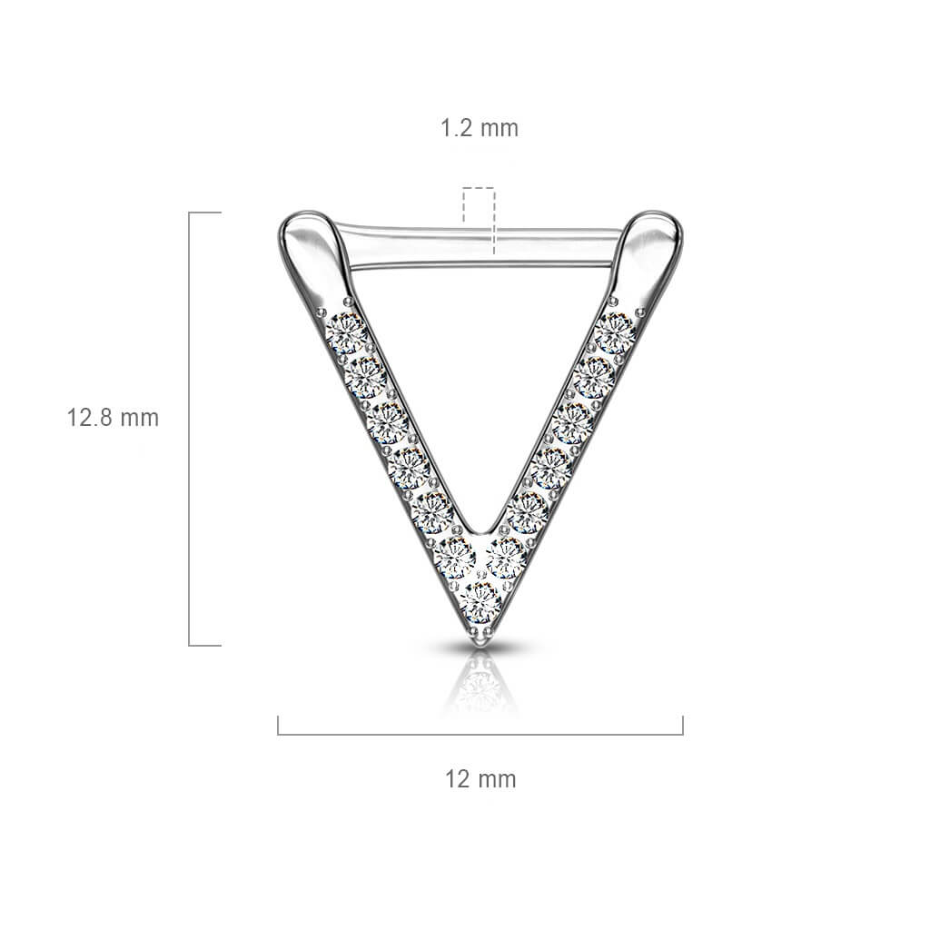 Septum cyrkonia clicker trójkąt clicker