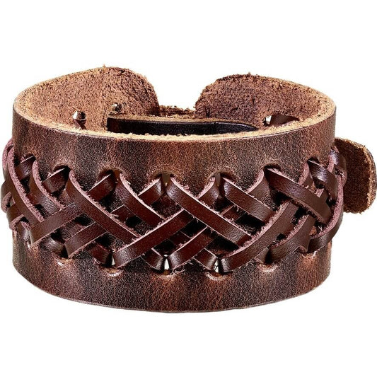 Brown Cross Braided