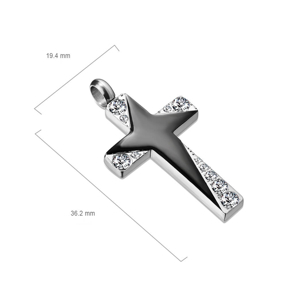 Cross Zirconia Silver