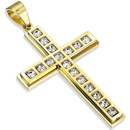 Cross Zirconia Gold