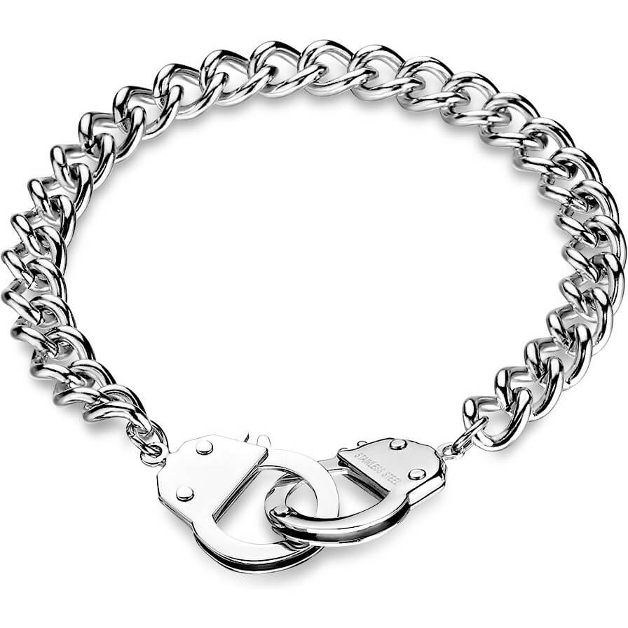 Bracelet Chaîne en Argent Fermoir Menotte