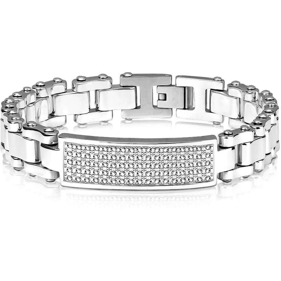 Bracelet Zircone Argent