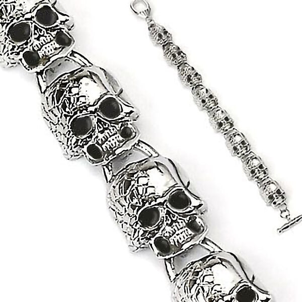 Cadena de calaveras Plata