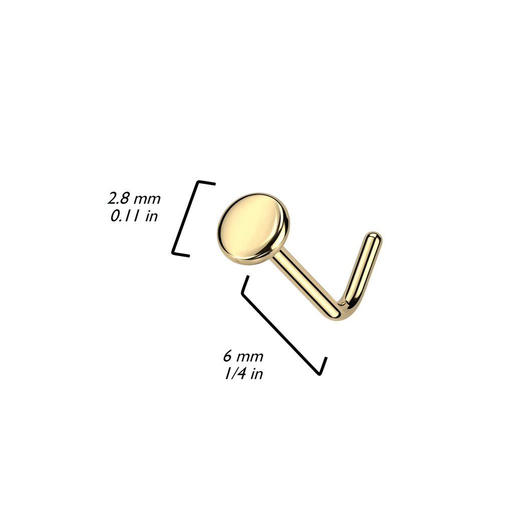 Nose L-Shape Flat Round