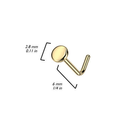 Nose L-Shape Flat Round