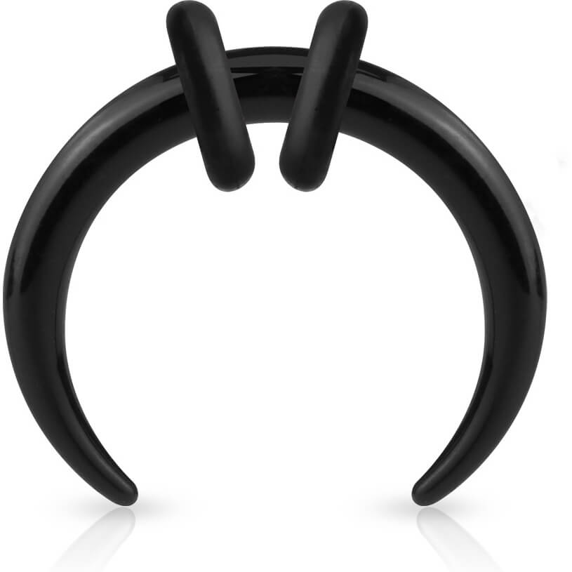 Acrylique Écarteur O-Rings en silicone noir