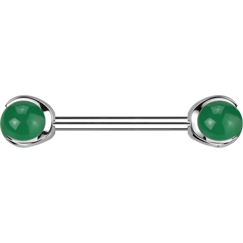 Nipple Piercing Semi-Precious Stone Internally Threaded