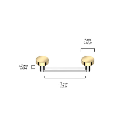 Surface Barbell Rund Flach Innengewinde