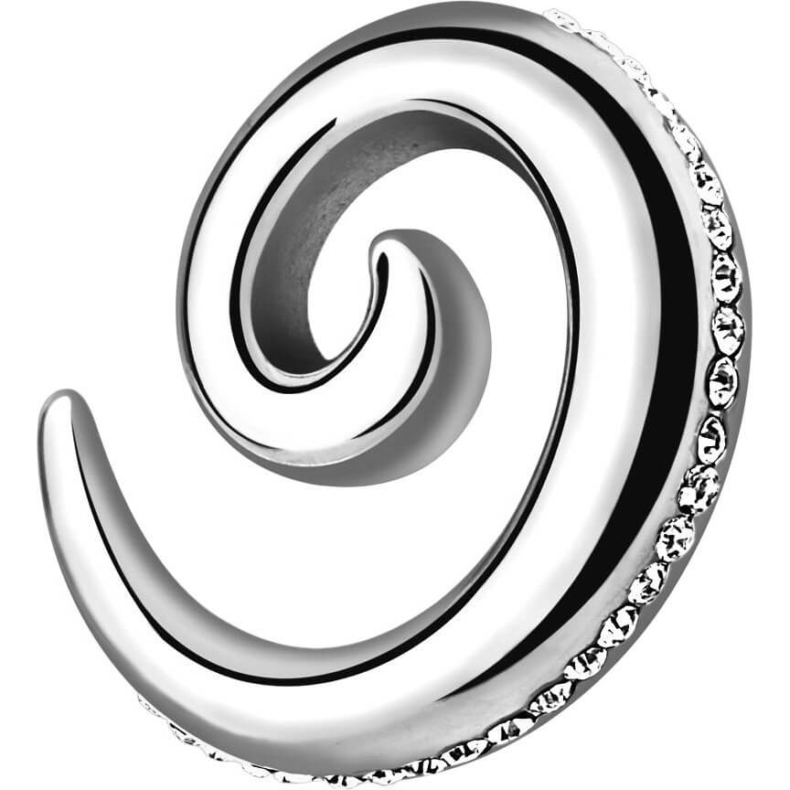 Espiral plata y circonita