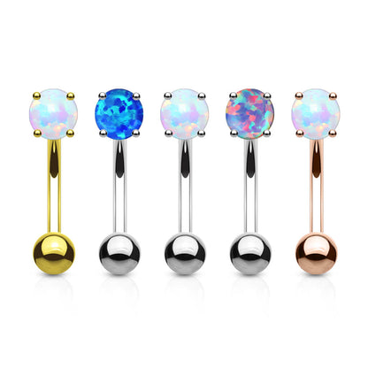 Eyebrow Piercing Ball Opal