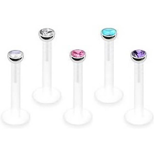 Labret Zirkonia Rund