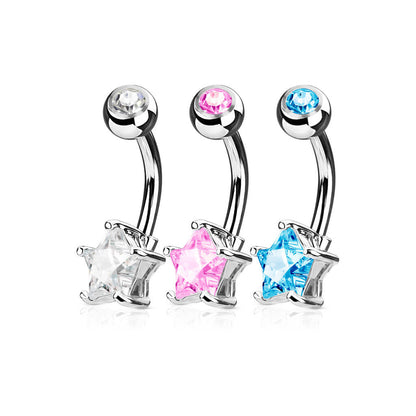 Belly Button Piercing Star Zirconia