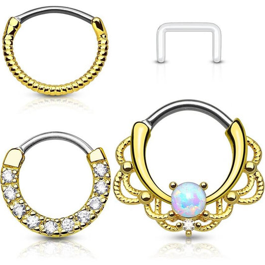 Septum Piercing Set Bendable